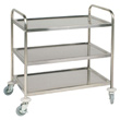 Stainless Steel Cleanroom Trolley - 3 Tier Self Assembly