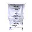 Clear Domestic Waste Sacks - Printed and Unprinted