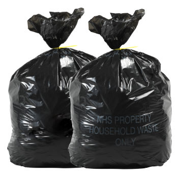 Black Domestic Waste Bags for Household & General Use