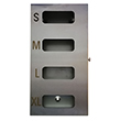 Glove Dispenser With Hinged Door � 4 Glove Compartments