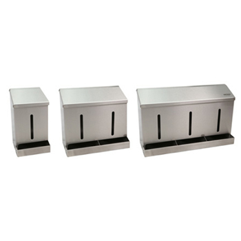 Stainless Steel Multipurpose Dispenser with Hinged Lid