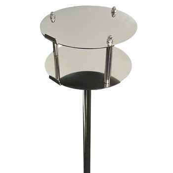 Stainless Steel Two-Tiered Floor Stand for Settle Plates